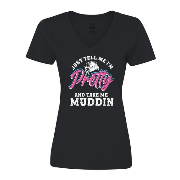 Inktastic Off Roading Mudding Gift for Her Women's V-Neck T-Shirt