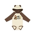 thumbnail image 1 of Inktastic Off To The Races with Cowboy on Horse Boys Long Sleeve Baby Bodysuit, 1 of 5