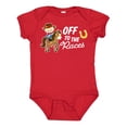 thumbnail image 1 of Inktastic Off to the Races with Cowboy on Horse Boys Baby Bodysuit, 1 of 5