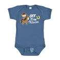 thumbnail image 1 of Inktastic Off to the Races with Cowboy on Horse Boys Baby Bodysuit, 1 of 5
