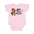 thumbnail image 1 of Inktastic Off to the Races with Cowgirl on Horse Girls Baby Bodysuit, 1 of 5