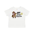 thumbnail image 1 of Inktastic Off to the Races with Cowgirl on Horse Girls Toddler T-Shirt, 1 of 5