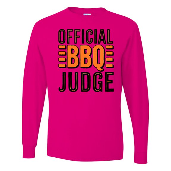 Inktastic Official Bbq Judge Barbecue Long Sleeve T-Shirt