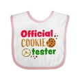 thumbnail image 1 of Inktastic Official Cookie Tester Christmas Cookies Boys or Girls Baby Bib, 1 of 4