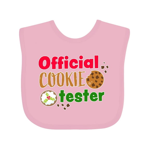 Inktastic Official Cookie Tester Christmas Cookies Boys or Girls Baby Bib