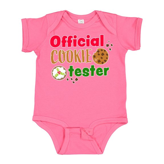 Inktastic Official Cookie Tester Christmas Cookies Boys or Girls Baby Bodysuit