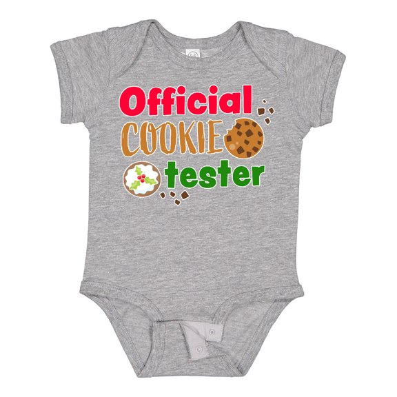 Inktastic Official Cookie Tester Christmas Cookies Boys or Girls Baby Bodysuit