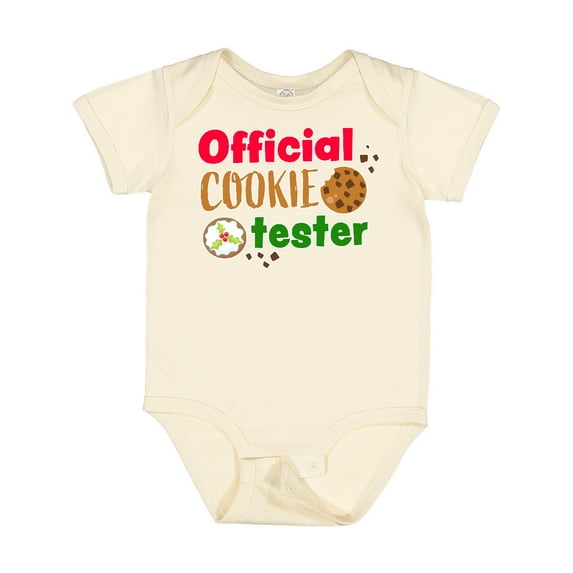 Inktastic Official Cookie Tester Christmas Cookies Boys or Girls Baby Bodysuit