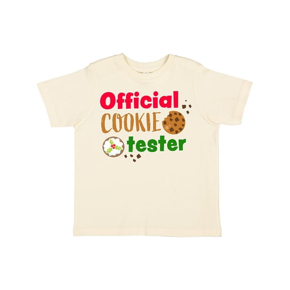 Inktastic Official Cookie Tester Christmas Cookies Boys or Girls Toddler T-Shirt