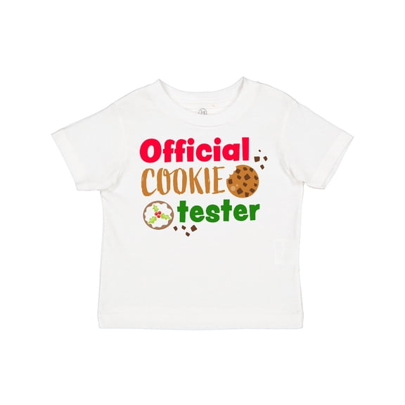 Inktastic Official Cookie Tester Christmas Cookies Boys or Girls Toddler T-Shirt