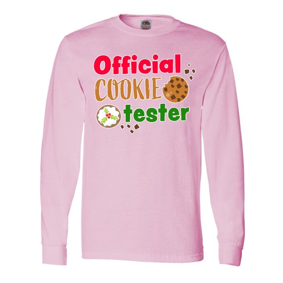 Inktastic Official Cookie Tester Christmas Cookies Long Sleeve T-Shirt