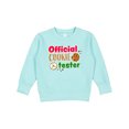 thumbnail image 1 of Inktastic Official Cookie Tester Christmas Cookies Toddler Sweatshirt, 1 of 4