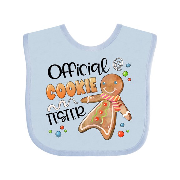 Inktastic Official Cookie Tester Cute Gingerbread Boys or Girls Baby Bib
