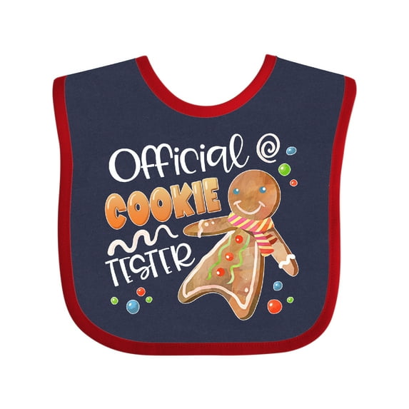 Inktastic Official Cookie Tester Cute Gingerbread Boys or Girls Baby Bib