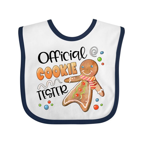 Inktastic Official Cookie Tester Cute Gingerbread Boys or Girls Baby Bib