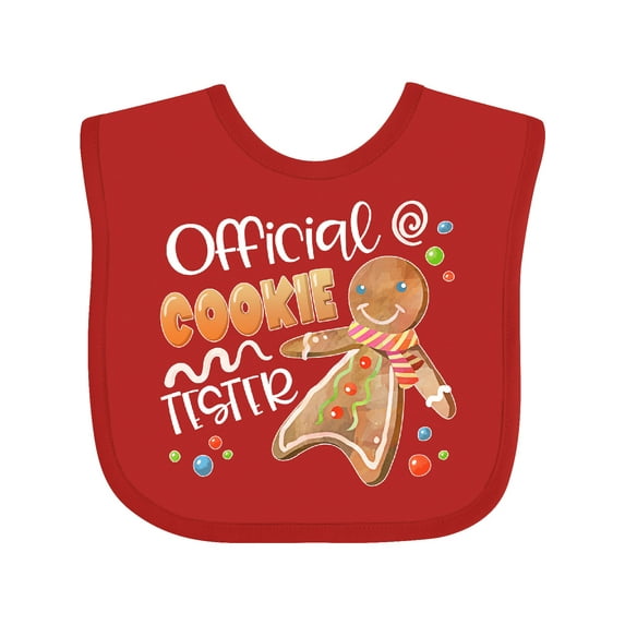 Inktastic Official Cookie Tester Cute Gingerbread Boys or Girls Baby Bib