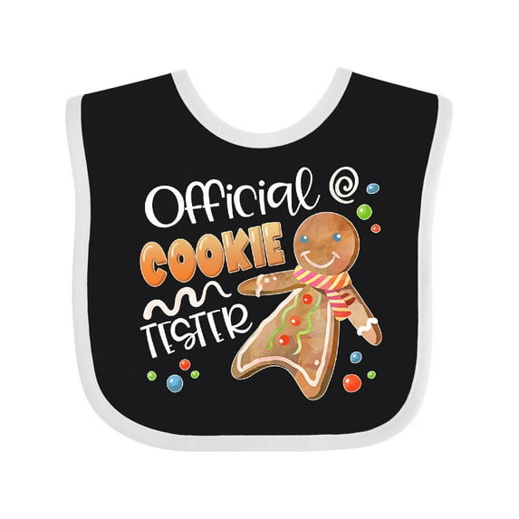 Inktastic Official Cookie Tester Cute Gingerbread Boys or Girls Baby Bib