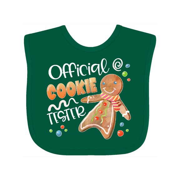 Inktastic Official Cookie Tester Cute Gingerbread Boys or Girls Baby Bib