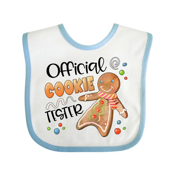 Inktastic Official Cookie Tester Cute Gingerbread Boys or Girls Baby Bib