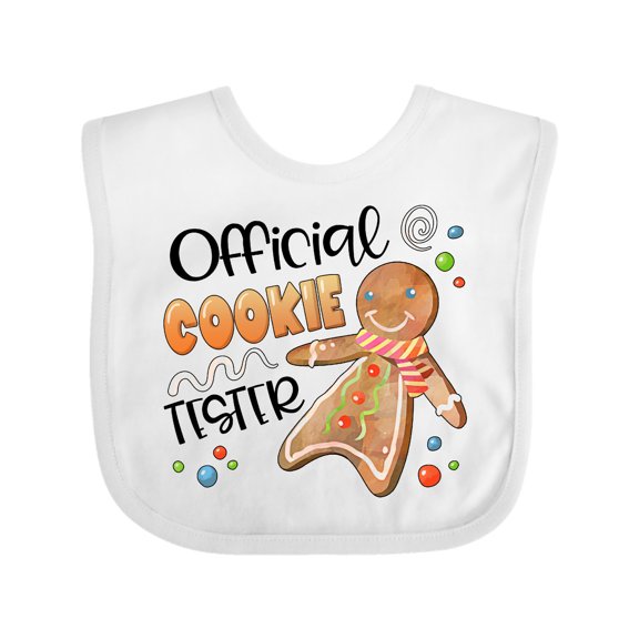 Inktastic Official Cookie Tester Cute Gingerbread Boys or Girls Baby Bib