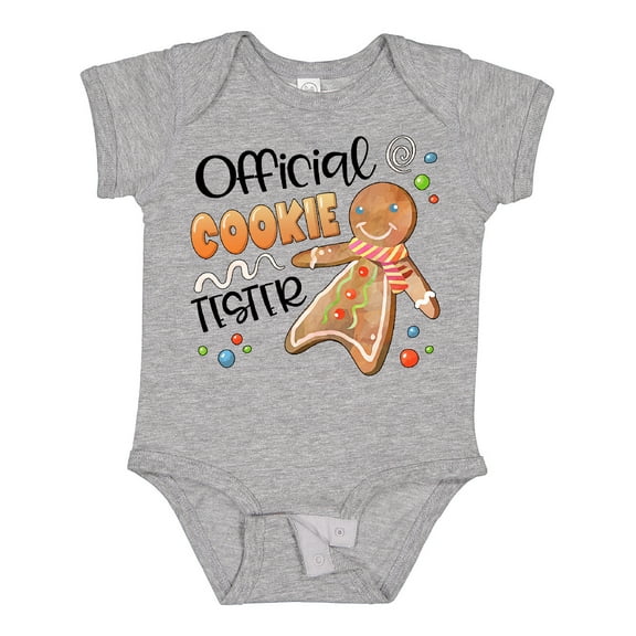 Inktastic Official Cookie Tester Cute Gingerbread Boys or Girls Baby Bodysuit