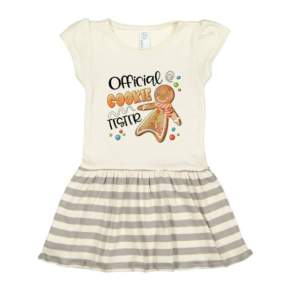 Inktastic Official Cookie Tester Cute Gingerbread Gift Toddler Girl Dress