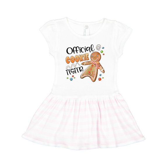 Inktastic Official Cookie Tester Cute Gingerbread Girls Toddler Dress