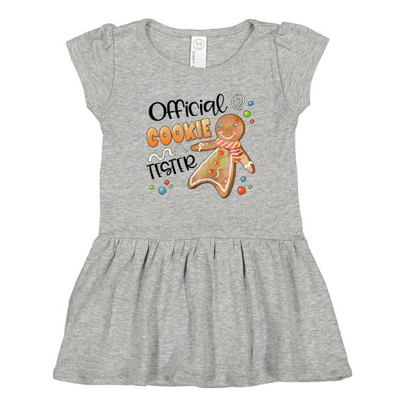 Inktastic Official Cookie Tester Cute Gingerbread Girls Toddler Dress