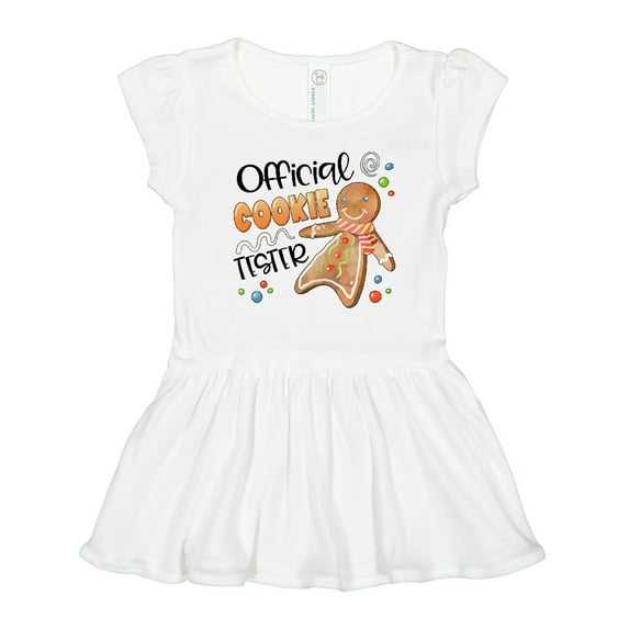 Inktastic Official Cookie Tester Cute Gingerbread Girls Toddler Dress