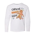 thumbnail image 1 of Inktastic Official Cookie Tester Cute Gingerbread Long Sleeve Youth T-Shirt, 1 of 5