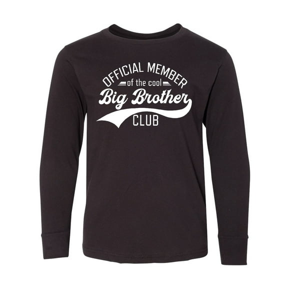 Inktastic Official Member of the Cool Big Brother Club Long Sleeve Youth T-Shirt