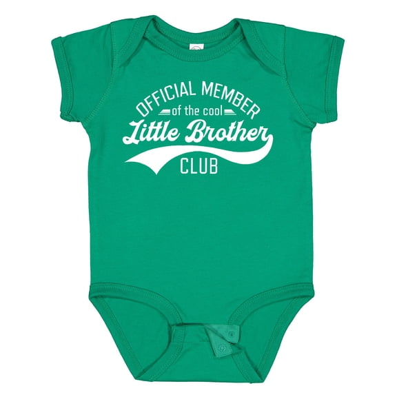 Inktastic Official Member of the Cool Little Brother Club Boys or Girls Baby Bodysuit