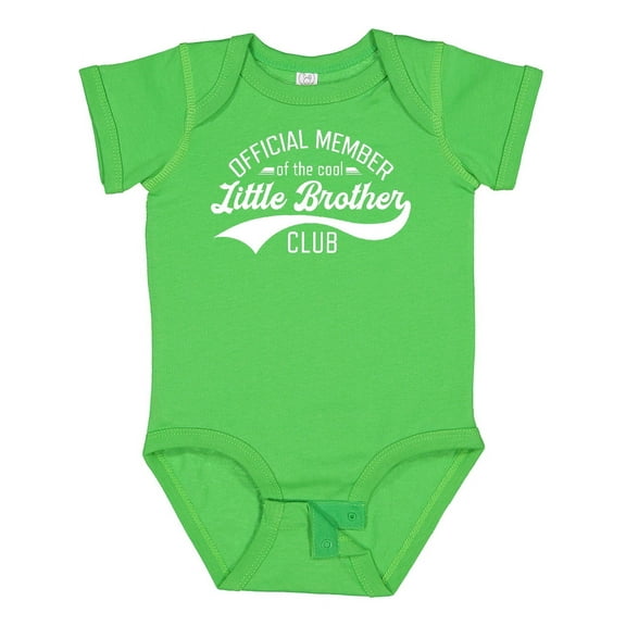 Inktastic Official Member of the Cool Little Brother Club Boys or Girls Baby Bodysuit