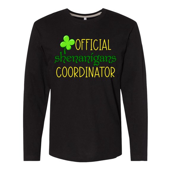 Inktastic Official Shenanigans Coordinator St. Patrick's Day Long Sleeve T-Shirt