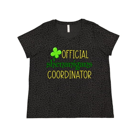 Inktastic Official Shenanigans Coordinator St. Patrick's Day Women's Plus Size T-Shirt
