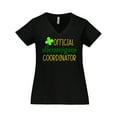 thumbnail image 1 of Inktastic Official Shenanigans Coordinator St. Patrick's Day Women's Plus Size V-Neck T-Shirt, 1 of 5