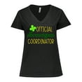 thumbnail image 1 of Inktastic Official Shenanigans Coordinator St. Patrick's Day Women's Plus Size V-Neck T-Shirt, 1 of 5