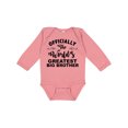thumbnail image 1 of Inktastic Officially The World's Greatest Big Brother Boys Long Sleeve Baby Bodysuit, 1 of 5