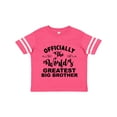 thumbnail image 1 of Inktastic Officially the World's Greatest Big Brother Boys Toddler T-Shirt, 1 of 5