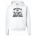 thumbnail image 1 of Inktastic Officially the World's Greatest Great Aunt Adult Hoodie Sweatshirt, 1 of 4