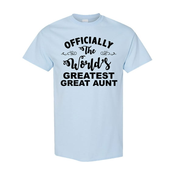 Inktastic Officially the World's Greatest Great Aunt T-Shirt