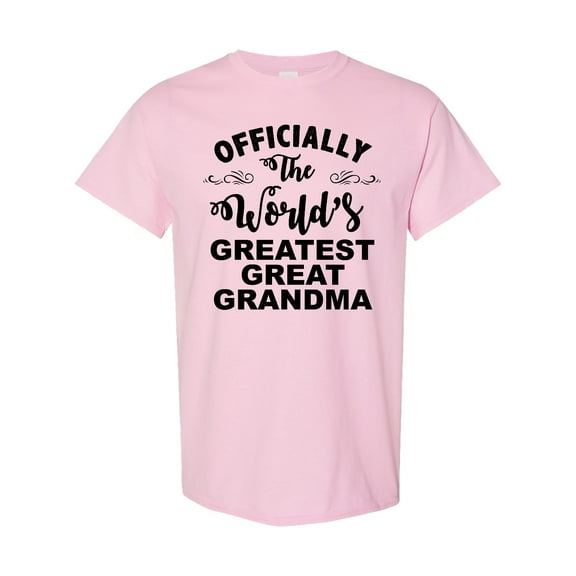 Inktastic Officially the World's Greatest Great Grandma T-Shirt