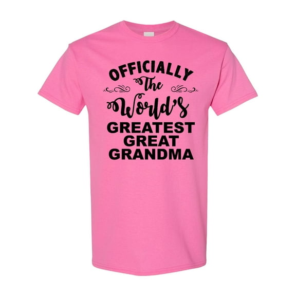 Inktastic Officially the World's Greatest Great Grandma T-Shirt
