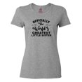 thumbnail image 1 of Inktastic Officially the World's Greatest Little Sister Women's T-Shirt, 1 of 5