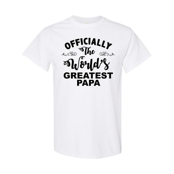 Inktastic Officially the World's Greatest Papa T-Shirt