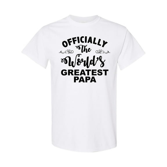 Inktastic Officially the World's Greatest Papa T-Shirt