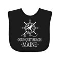 thumbnail image 1 of Inktastic Ogunquit Beach Maine Boys or Girls Baby Bib, 1 of 4