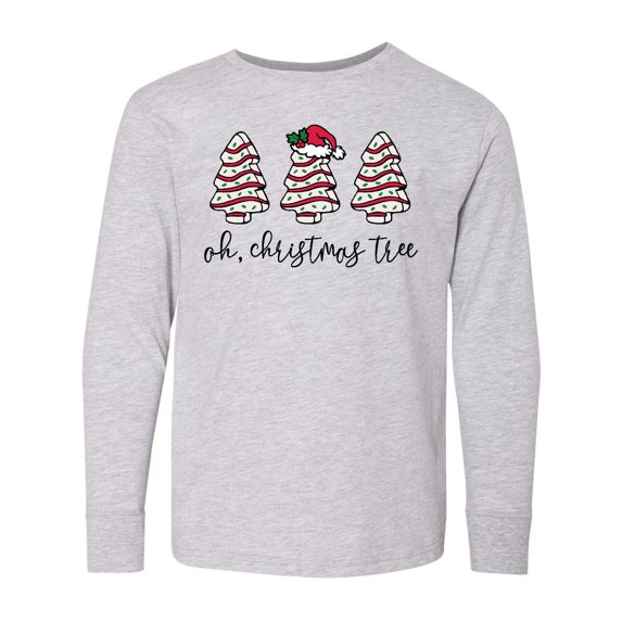 Inktastic Oh Christmas Tree Long Sleeve Youth T-Shirt