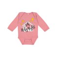 thumbnail image 1 of Inktastic Oh Holy Night Christmas Nativity with Yellow Stars Boys or Girls Long Sleeve Baby Bodysuit, 1 of 5