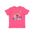 thumbnail image 1 of Inktastic Oh Holy Night Christmas Nativity with Yellow Stars Youth T-Shirt, 1 of 5